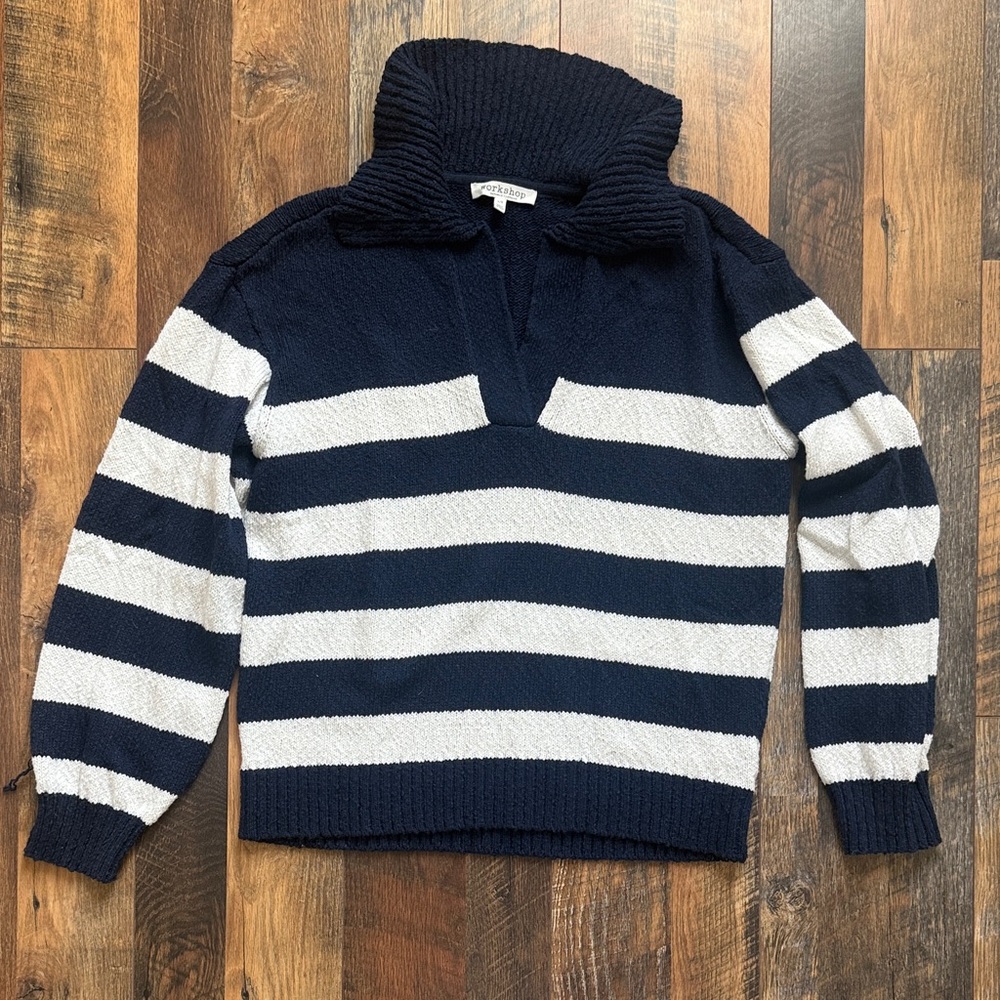 Coastal Striped Knit Sweater